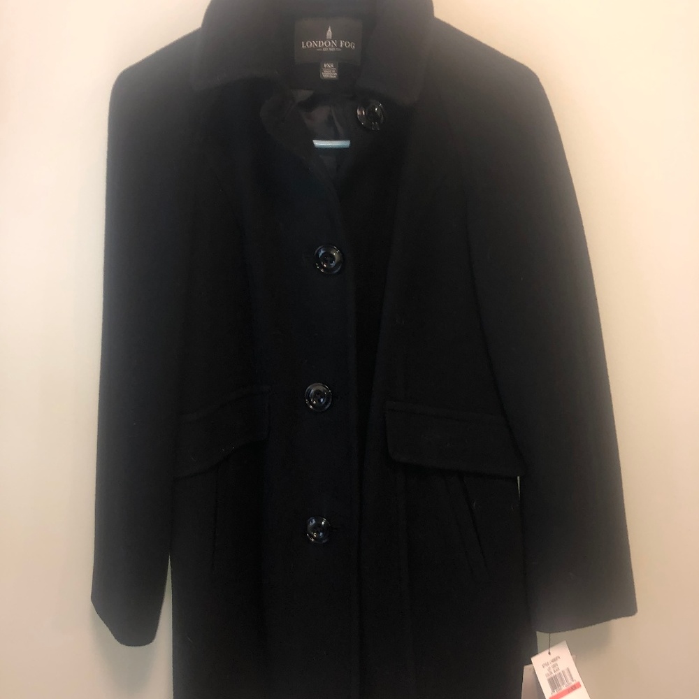 London Fog Long Wool Coat NBW